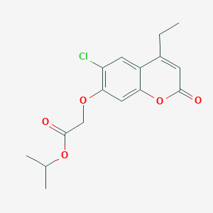 isopropyl [(6-chloro-4-ethyl-2-oxo-2H-chromen-7-yl)oxy]acetate