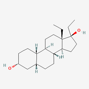 molecular formula C21H36O2 B584850 13beta,17alpha-Diethyl-3alpha,17beta-dihydroxy-5beta-gonane CAS No. 87304-65-2