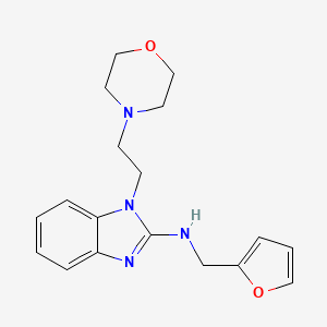 N-(2-furylmethyl)-1-[2-(4-morpholinyl)ethyl]-1H-benzimidazol-2-amine