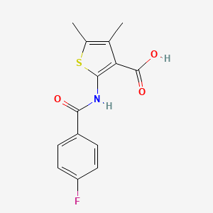 2-[(4-fluorobenzoyl)amino]-4,5-dimethyl-3-thiophenecarboxylic acid