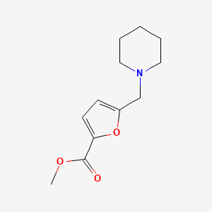 molecular formula C12H17NO3 B5848582 methyl 5-(1-piperidinylmethyl)-2-furoate 