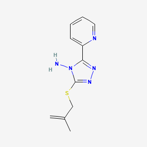 3-[(2-methyl-2-propen-1-yl)thio]-5-(2-pyridinyl)-4H-1,2,4-triazol-4-amine