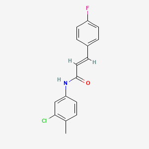 N-(3-chloro-4-methylphenyl)-3-(4-fluorophenyl)acrylamide