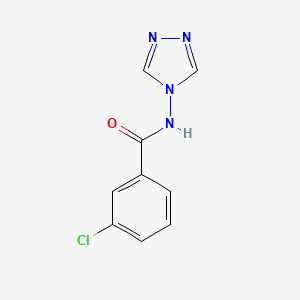 3-chloro-N-4H-1,2,4-triazol-4-ylbenzamide