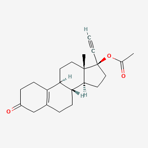 molecular formula C22H28O3 B584863 醋酸 δ-5(10)-炔诺酮 CAS No. 19637-28-6