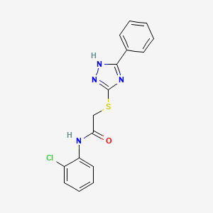 N-(2-chlorophenyl)-2-[(5-phenyl-4H-1,2,4-triazol-3-yl)thio]acetamide