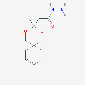 2-(3,9-dimethyl-2,4-dioxaspiro[5.5]undec-8-en-3-yl)acetohydrazide