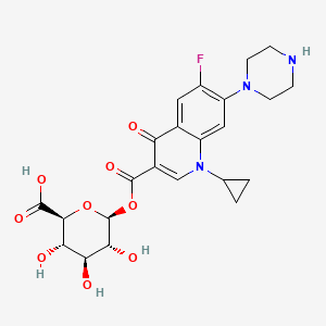 molecular formula C23H26FN3O9 B584865 Ciprofloxacin |A-D-Glucuronide CAS No. 105029-31-0