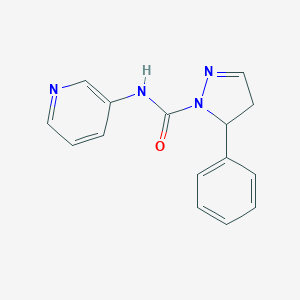 B058487 5-Phenyl-N-(3-pyridinyl)-4,5-dihydro-1H-pyrazole-1-carboxamide CAS No. 121306-87-4