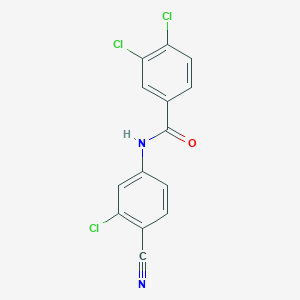 molecular formula C14H7Cl3N2O B5848710 3,4-dichloro-N-(3-chloro-4-cyanophenyl)benzamide 