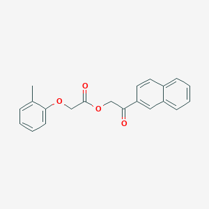 molecular formula C21H18O4 B5848725 2-(2-naphthyl)-2-oxoethyl (2-methylphenoxy)acetate 
