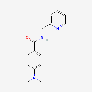 molecular formula C15H17N3O B5848726 4-(dimethylamino)-N-(2-pyridinylmethyl)benzamide CAS No. 362622-68-2