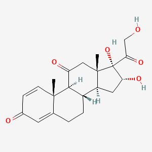 molecular formula C21H26O6 B584876 11-Keto-16alpha-hydroxyprednisolone CAS No. 3754-05-0