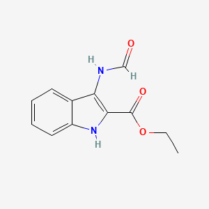 molecular formula C12H12N2O3 B5848760 ethyl 3-(formylamino)-1H-indole-2-carboxylate CAS No. 61553-72-8