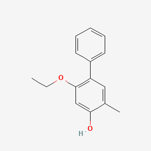 molecular formula C15H16O2 B584882 [1,1-Biphenyl]-4-ol,2-ethoxy-5-methyl- CAS No. 147838-45-7