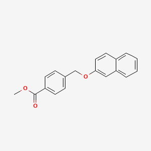 molecular formula C19H16O3 B5848842 methyl 4-[(2-naphthyloxy)methyl]benzoate 