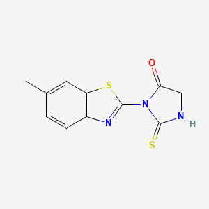 molecular formula C11H9N3OS2 B5848849 3-(6-methyl-1,3-benzothiazol-2-yl)-2-thioxo-4-imidazolidinone 