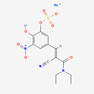 molecular formula C14H14N3NaO8S B584885 Entacapone-3'-sulfate Sodium Salt CAS No. 158069-72-8