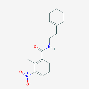 molecular formula C16H20N2O3 B5848873 N-[2-(1-cyclohexen-1-yl)ethyl]-2-methyl-3-nitrobenzamide 