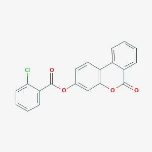 molecular formula C20H11ClO4 B5848877 6-oxo-6H-benzo[c]chromen-3-yl 2-chlorobenzoate CAS No. 307524-26-1