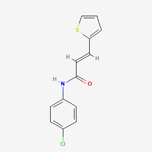 molecular formula C13H10ClNOS B5848885 N-(4-chlorophenyl)-3-(2-thienyl)acrylamide 