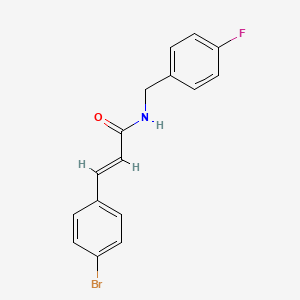 molecular formula C16H13BrFNO B5848888 3-(4-bromophenyl)-N-(4-fluorobenzyl)acrylamide 