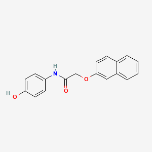molecular formula C18H15NO3 B5848895 N-(4-hydroxyphenyl)-2-(2-naphthyloxy)acetamide 