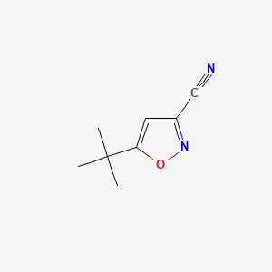 molecular formula C8H10N2O B584893 5-(tert-Butyl)isoxazole-3-carbonitrile CAS No. 148014-06-6