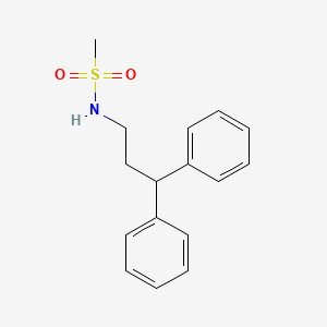 molecular formula C16H19NO2S B5848945 N-(3,3-diphenylpropyl)methanesulfonamide 