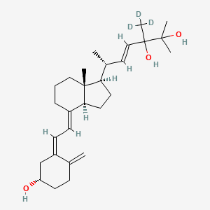 molecular formula C28H44O3 B584895 24,25-Dihydroxy Vitamin D2-d3 (Mixture of Diastereomers) CAS No. 118584-50-2