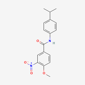 molecular formula C17H18N2O4 B5848996 N-(4-isopropylphenyl)-4-methoxy-3-nitrobenzamide 