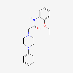 molecular formula C20H25N3O2 B5849004 N-(2-ethoxyphenyl)-2-(4-phenyl-1-piperazinyl)acetamide 