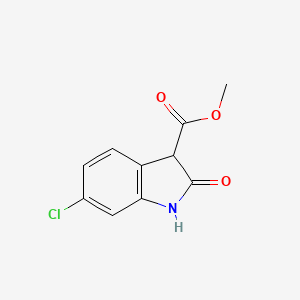 molecular formula C10H8ClNO3 B584902 Methyl 6-chlorooxoindoline-3-carboxylate CAS No. 151056-78-9