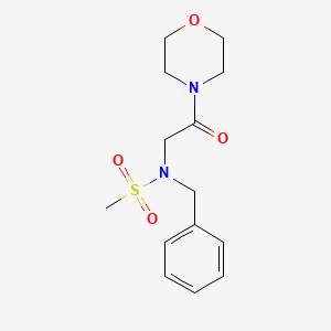 molecular formula C14H20N2O4S B5849026 N-Benzyl-N-(2-morpholin-4-yl-2-oxo-ethyl)-methanesulfonamide 