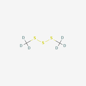 molecular formula C2H6S3 B584904 Trideuterio-(trideuteriomethyltrisulfanyl)methane CAS No. 58069-93-5