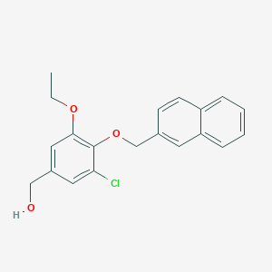 molecular formula C20H19ClO3 B5849049 [3-chloro-5-ethoxy-4-(2-naphthylmethoxy)phenyl]methanol 