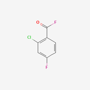 molecular formula C7H3ClF2O B584908 2-Chloro-4-fluorobenzoyl fluoride CAS No. 152125-93-4