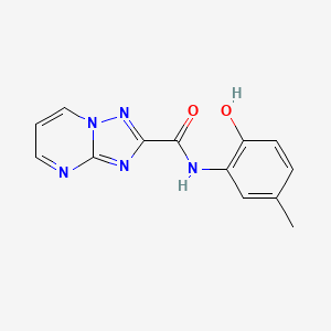 molecular formula C13H11N5O2 B5849094 N-(2-hydroxy-5-methylphenyl)[1,2,4]triazolo[1,5-a]pyrimidine-2-carboxamide 