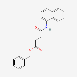 molecular formula C21H19NO3 B5849102 benzyl 4-(1-naphthylamino)-4-oxobutanoate 