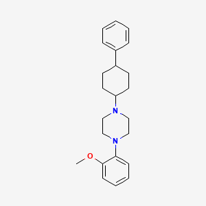 molecular formula C23H30N2O B5849136 1-(2-methoxyphenyl)-4-(4-phenylcyclohexyl)piperazine 