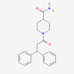 molecular formula C21H24N2O2 B5849179 1-(3,3-diphenylpropanoyl)-4-piperidinecarboxamide 