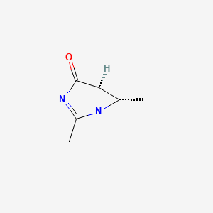 molecular formula C6H8N2O B584918 (5R,6S)-2,6-dimethyl-1,3-diazabicyclo[3.1.0]hex-2-en-4-one CAS No. 151267-25-3