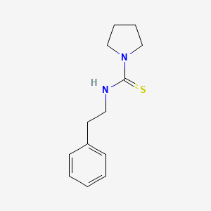 molecular formula C13H18N2S B5849193 N-(2-phenylethyl)-1-pyrrolidinecarbothioamide 