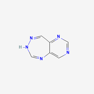 molecular formula C6H5N5 B584920 4H-pyrimido[5,4-e][1,2,4]triazepine CAS No. 144494-91-7