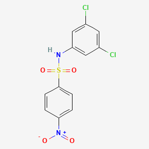 molecular formula C12H8Cl2N2O4S B5849203 N-(3,5-dichlorophenyl)-4-nitrobenzenesulfonamide 
