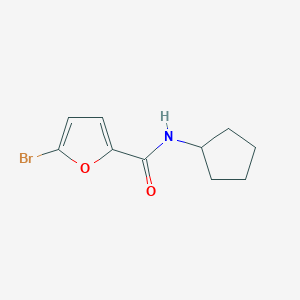 molecular formula C10H12BrNO2 B5849210 5-bromo-N-cyclopentyl-2-furamide 