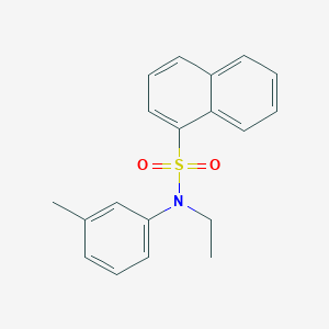 molecular formula C19H19NO2S B5849214 N-ethyl-N-(3-methylphenyl)-1-naphthalenesulfonamide 