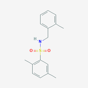 molecular formula C16H19NO2S B5849224 2,5-dimethyl-N-(2-methylbenzyl)benzenesulfonamide 