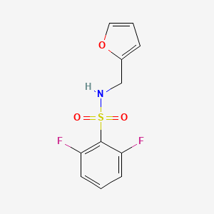 molecular formula C11H9F2NO3S B5849244 2,6-difluoro-N-(2-furylmethyl)benzenesulfonamide 