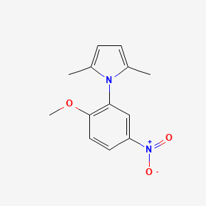 molecular formula C13H14N2O3 B5849246 1-(2-methoxy-5-nitrophenyl)-2,5-dimethyl-1H-pyrrole 